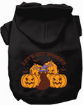 Black Get Spooky Pet Hoodie with Halloween design