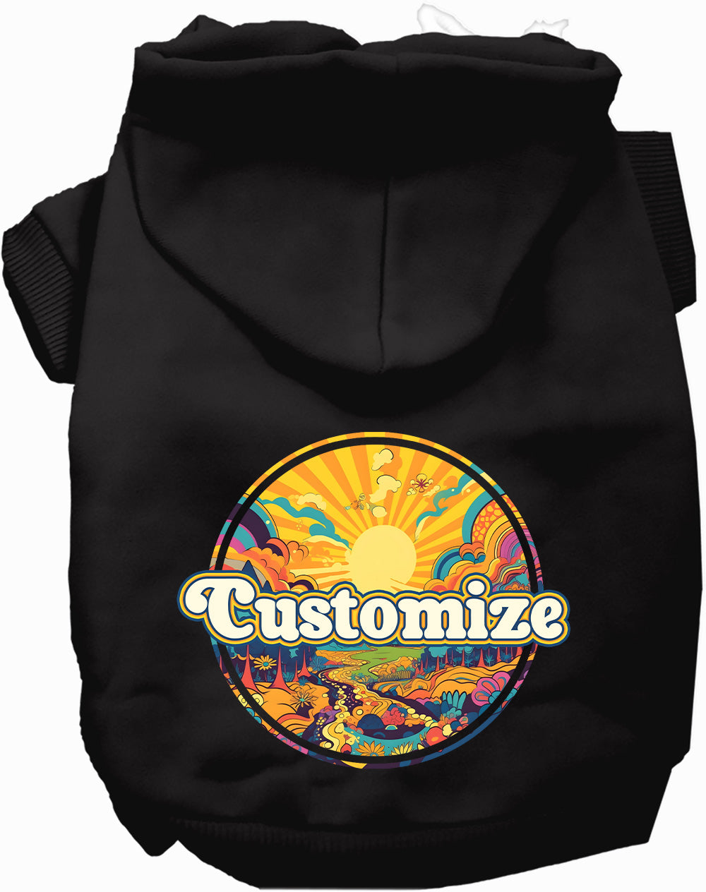 Custom Trippy Peaks Pet Hoodie