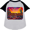 Custom Neon Desert Pet Raglan Shirts