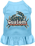 Custom Retro Crabs Pet Dress