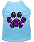 Pet Shirt "Argyle Paw Purple"