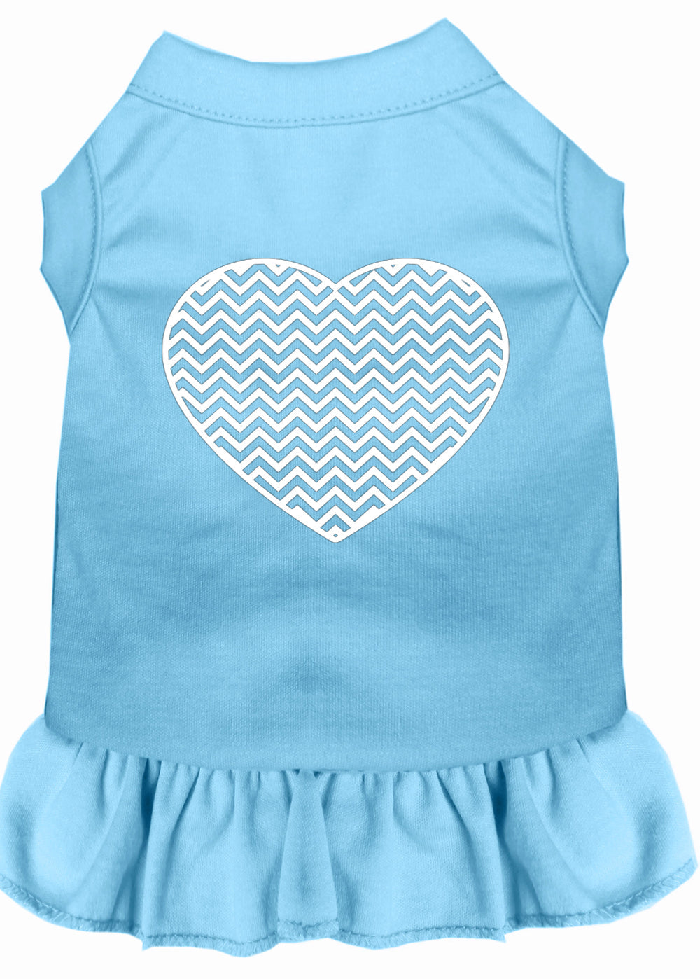 Pet Dress "Chevron Heart"