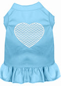 Pet Dress "Chevron Heart"