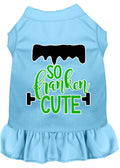 Halloween Pet Dress Screen Printed, "So Franken Cute"