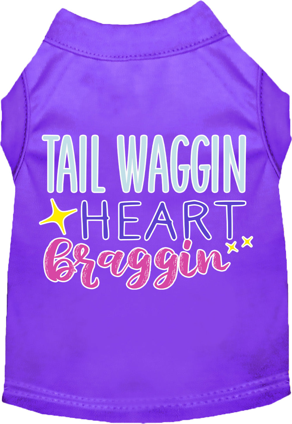Dog Shirt for Pets "Tail Waggin, Heart Braggin"