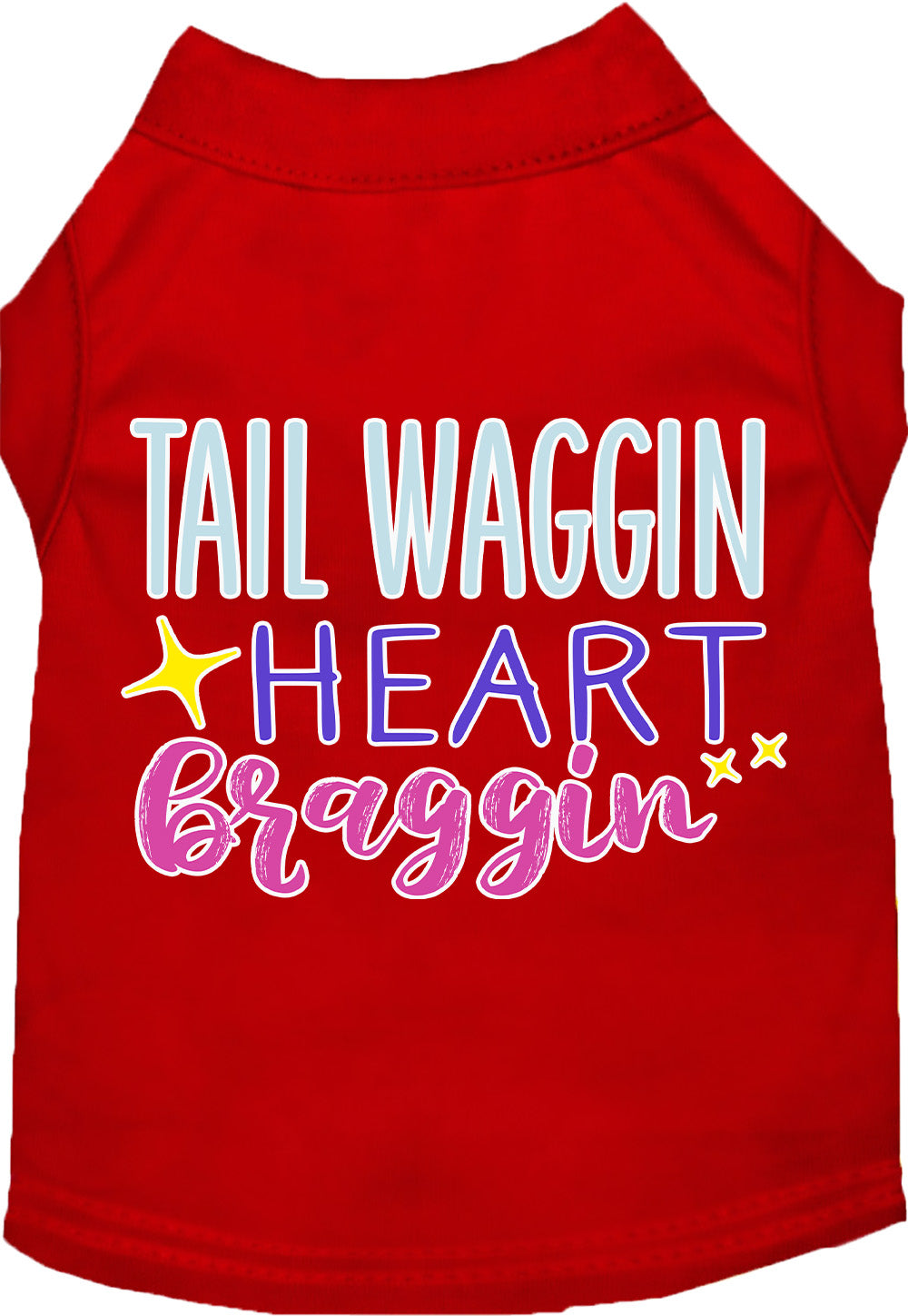 Dog Shirt for Pets "Tail Waggin, Heart Braggin"