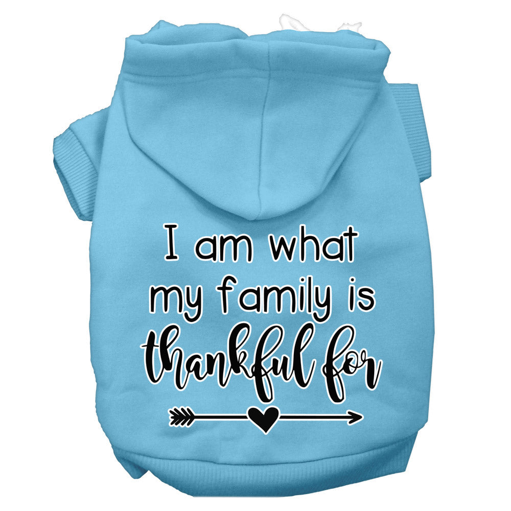 Thanksgiving Pet Hoodie "What My Family Is Thankful For"