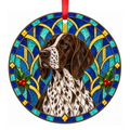 Old Danish Pointing Dog — Brown and White Ticked