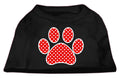 Pet Shirt "Swiss Dots Red Paw"