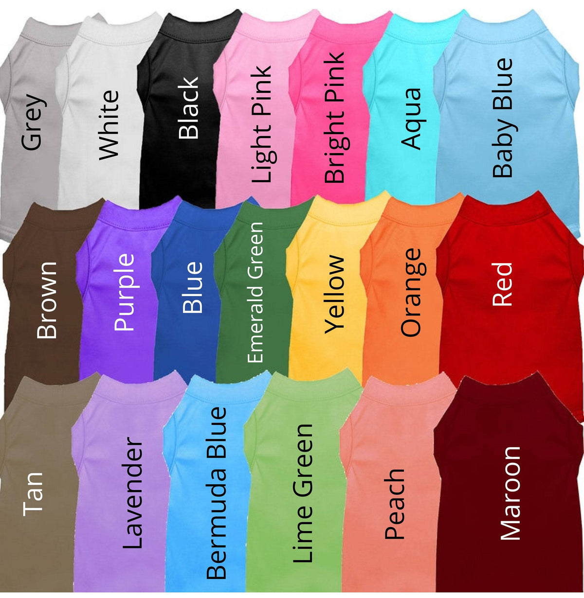 Pet Dog & Cat Shirt Blank, Plain