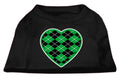 Pet Shirt "Argyle Heart Emerald Green"