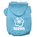 Pet, Dog & Cat Hoodie Screen Printed, "Aloha Flower"