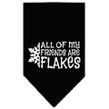 Christmas Pet and Dog Bandana, "All Of My Friends Are Flakes"
